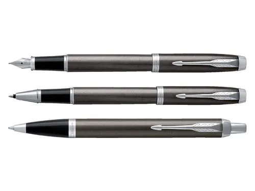 Balpen Parker IM Dark Espresso CT Medium Blauwe inkt