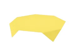 Bio Napperons 84x84cm Dunicel Geel 5x20 stuks