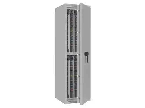 sleutelkluis,HxBxD 1400x400x420mm,896haak,romp RAL7035,front RAL7035