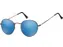 Zonnebril Montana met Revo blauw rond glas met staalkleurig