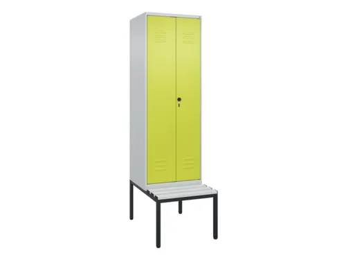 locker voor scheiding van kleding,HxBxD 2120x600x815mm,2vak