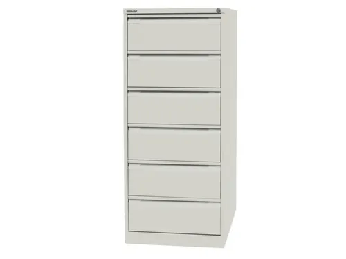 fichekast,HxBxD 1321x568x622mm,twee banen,6lade(n),romp wit,front wit