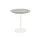 bistrotafel,HxØ 730x700mm,rond,schotelvoet wit,blad HPL Moonstone