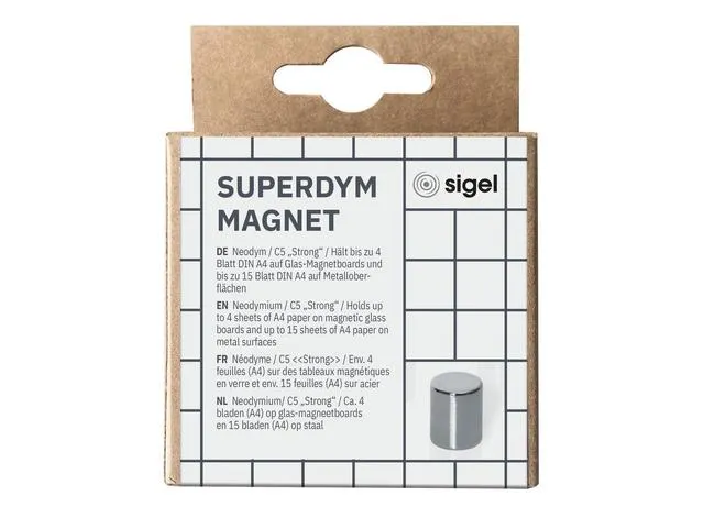 magneten Be!board 8 stuks rond 8mm Zilver