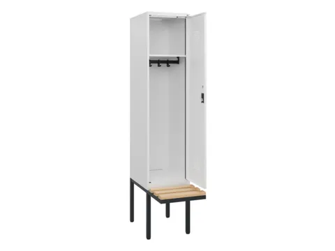locker met bank,HxBxD 1950x400x815mm,1vak,vak B 400mm,cilinderslot
