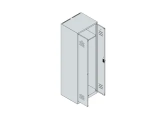 PBM-locker,HxBxD 1850x600x500mm,2vak,vak B 300mm,draaigrendel - 3