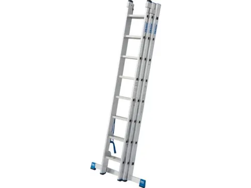 multifunctionele telescoopladder,3x8,sporten,balk L 2,3-5,2m,aluminium