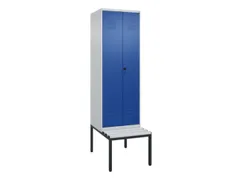 locker voor scheiding van kleding,HxBxD 2120x600x815mm,2vak