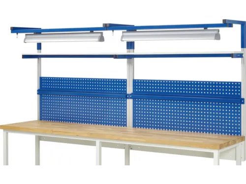 opbouwelement,v. werkbank,HxBxD 1380x3000x350mm,draagverm. 100kg,staal
