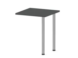 aanbouwtafel,i.h.v.,HxBxD 720-840x600x600mm,MS-donkergrijs - 1