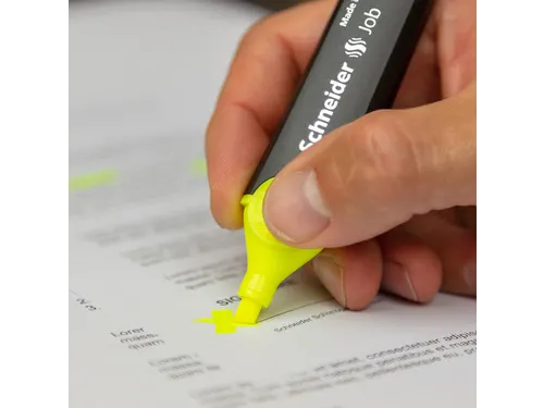 Markeerstift Schneider Job 150 Universeel Geel beitelpunt