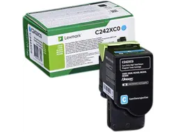 Tonercartridge Lexmark C242XC0 blauw