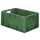 Euronorm Stapelkrat 270x600x400mm 50l Wanden/Bodem Gesloten Groen