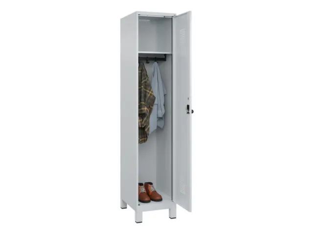 locker,HxBxD 1950x400x500mm,1vak,vak B 400mm,draaigrendel,voeten