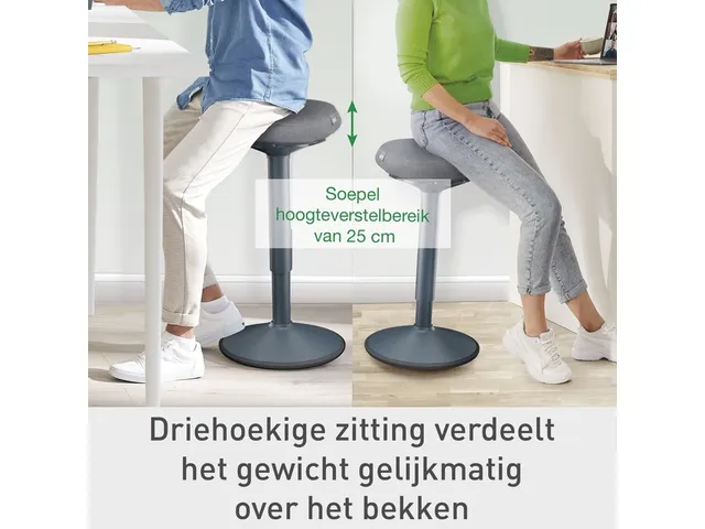 Tabouret Leitz Ergo Active avec assise confortable