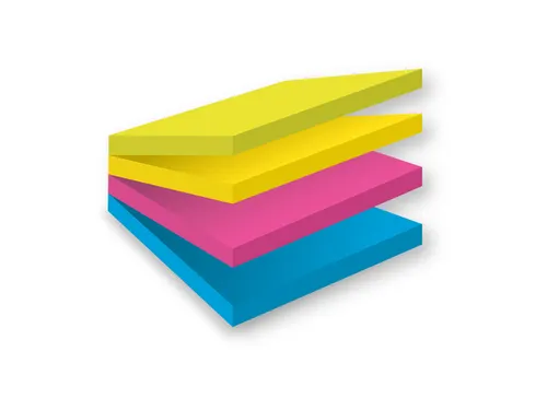 Memoblok Post-it 20148BYPG Super Sticky smart 76x76mm Rio Assorti
