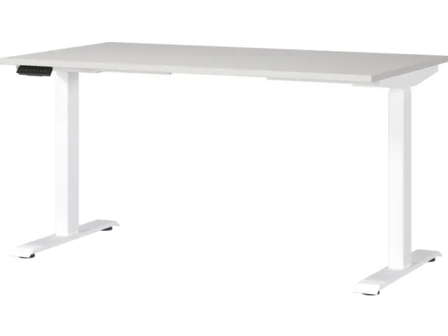 Elektrisch ihv bureau,HxBxD 720-1200x1400x800mm,blad lichtgrijs