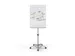 Chevalet mobile Nobo en verre blanc brillant 70x100cm