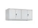 opzetkast,v. locker voor scheiding van kleding,4vak.,vak B 300mm