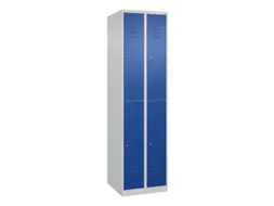 dubbeldekse locker,HxBxD 1850x500x500mm,2x2vak.,vak B 250mm
