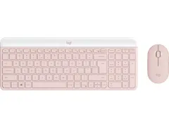 Logitech MK470 Slim Combo Toetsenbord QWERTY US + muis draadloos roze