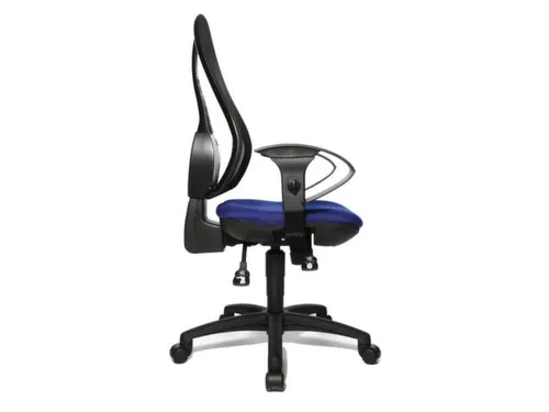 Bureaustoel Zitting Blauw Netrug Zwart Zitting H X B X D 430-510X 480X