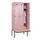 locker met bank,HxBxD 2120x900x815mm,3vak,vak B 300mm,draaigrendel