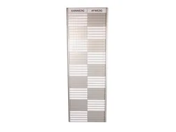 Menoor In-Uit bord 45 namen Aluminium Aanwezig/Afwezig Wit