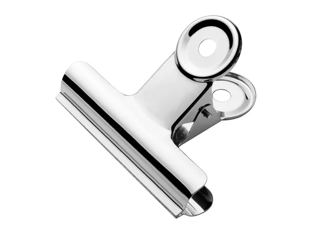 Bulldog klem Westcott 75x17mm metaal zilver 10st.