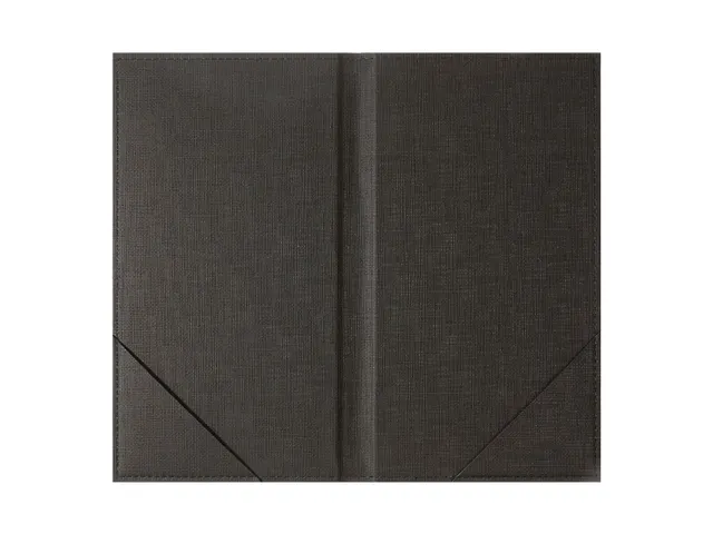 Chemise de compte Sigel noire 130x230x10mm avec 2 poches angulaires