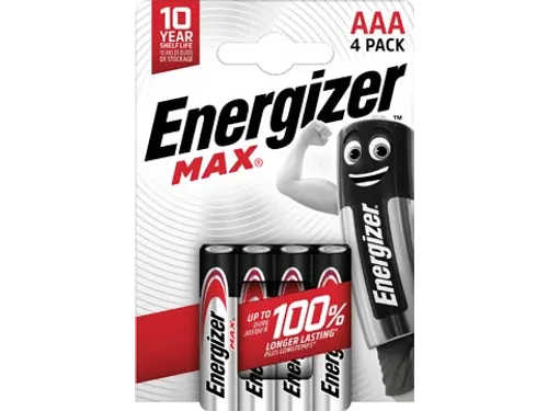 batterijen Max AAA/LR03/E92, blister van 4