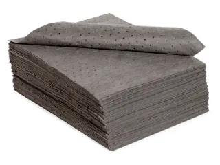 sorbent,mat,LxB 500x400mm,opnamecapaciteit 80l/VE,vlies,donkergrijs - 1