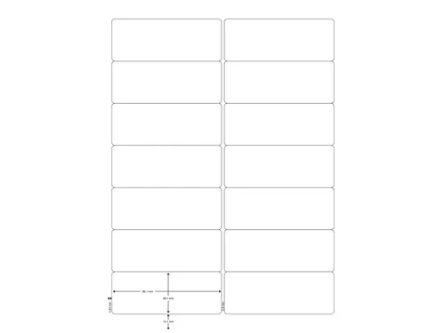Q-Connect Multi-purpose etiketten A4 99,1x38,1mm Wit 1400 stuks