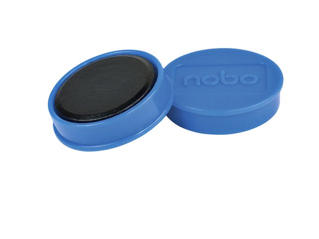 Aimant Nobo pour tableau blanc magnétique 38mm bleu