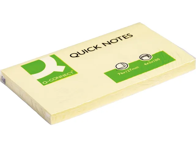 Quick Notes Memoblaadjes 76x127mm 100 Vel Geel
