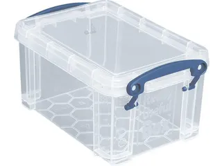 Opbergbox Really Useful 0.7 liter 155x100x80mm transparant wit - 1