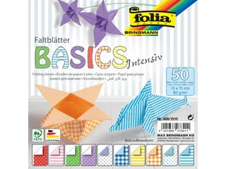 vouwpapier Basic Intensive 15 x 15 cm pak met 50 vel - 1