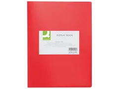 Showalbum Personaliseerbaar A4 10 Tassen Rood