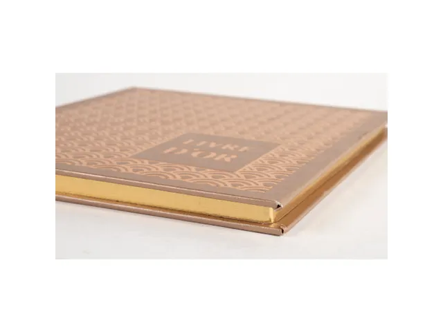 Livre d'or 140 pages tranche or - Format 21x19cm - PALMYRE - Nude arc