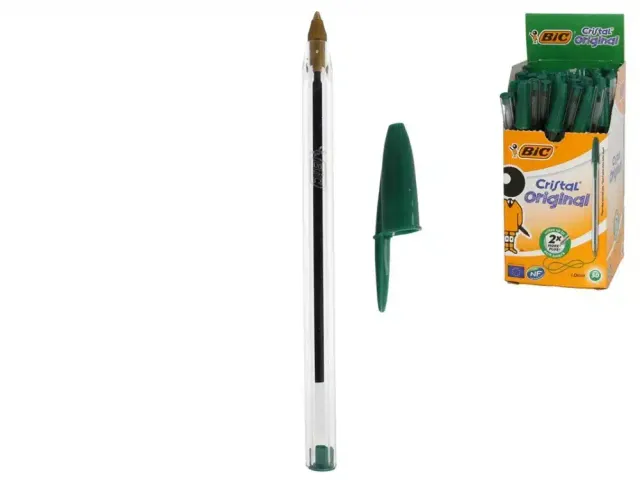 Balpen Bic Cristal medium groen