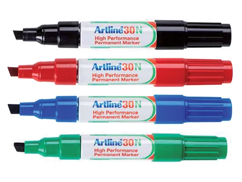 Viltstift Artline 30 schuin 2-5mm blauw