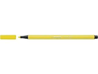 Viltstift STABILO Pen 68/024 medium neon geel - 6