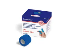 Detectaplast Zelfhechtende snelpleister Rol à 2,5cm x 4,5mtr, blauw