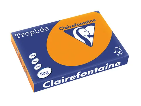 Trophée Intens Gekleurd Papier A3 80g 500 Vel Feloranje