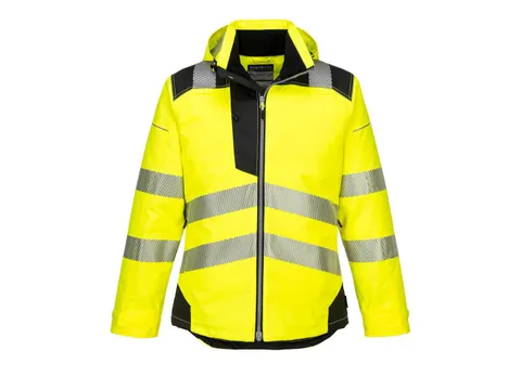 Portwest T400 hi-vis winterjas, geel/zwart, maat M, per stuk