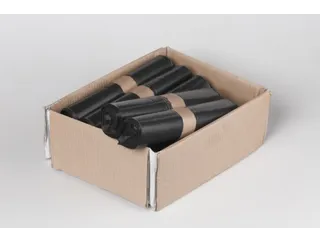 vuilniszak,60l,kunststof,dikte 50 µm,LxB 800x600mm,zwart - 1