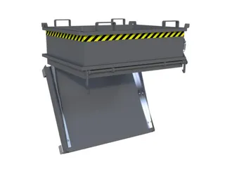 mini-bodemklepcontainer,HxLxB 625x1000x1200mm,0,37m³,inrijbeugel,staa - 3