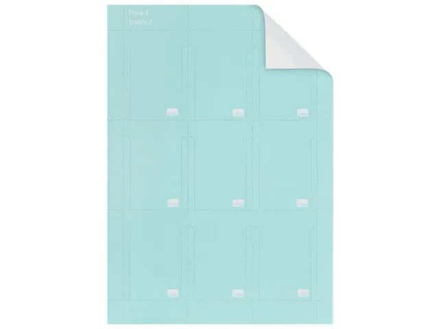 Nobo Printbare T-Kaarten Index nr 2 Blauw (20 Vel)