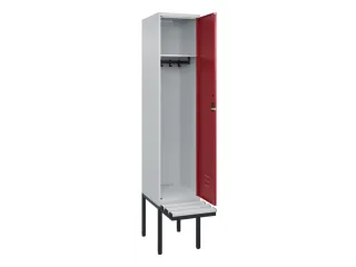 locker met bank,HxBxD 2120x400x815mm,1vak,vak B 400mm,cil.-slot - 2