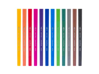 Duotip Bruynzeel Expression fineliner en brushpen assorti 12 stuks - 4